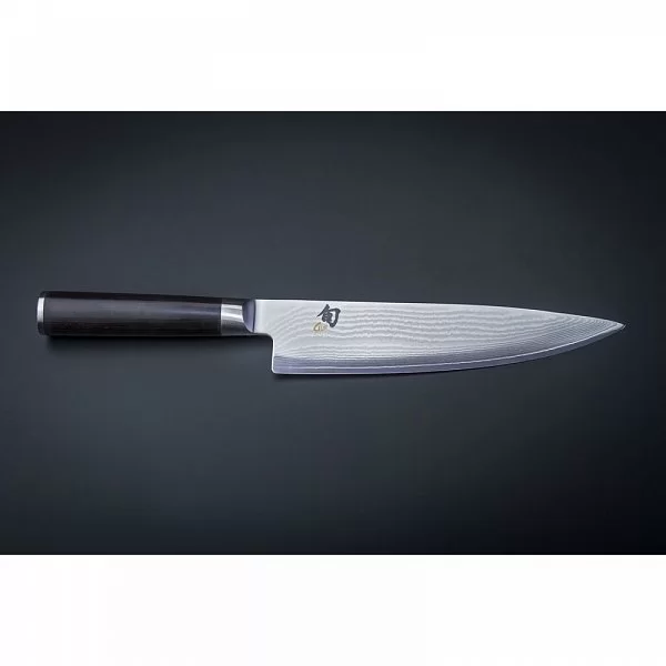 Нож кухонный поварской Shun Classic, длина лезвия 20 см, сталь VG-MAX в обкладках из дамаска, Kai, Япония, KAI-DM-0706 - изобр. 11