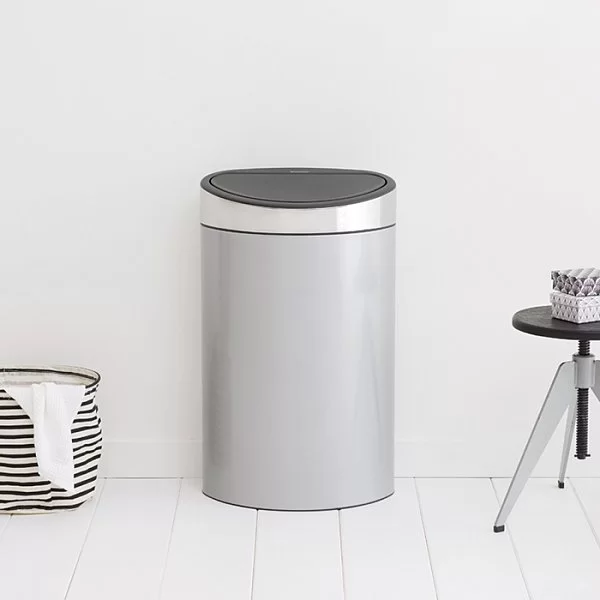 Мусорный бак Touch Bin New 40л, серый металлик, Brabantia, 114861 - изобр. 11