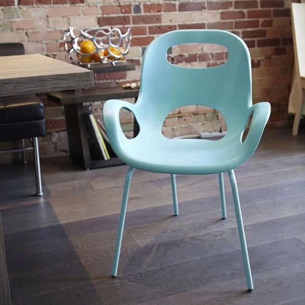 Стул Oh Chair цвет голубой, материал полипропилен + нержавеющая сталь, Umbra, Канада, 320150-276 - изобр. 8