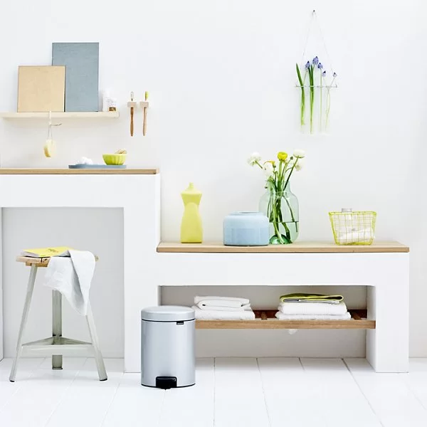Мусорный бак с педалью NewIcon, 5л, серый металлик, Brabantia, 112904 - изобр. 10