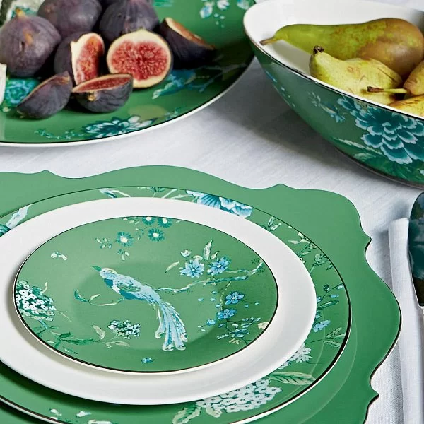 Блюдо Jasper Conran Chinoiserie 34 см, материал фарфор, цвет зеленый, Wedgwood, Великобритания, 50132709747 - изобр. 10