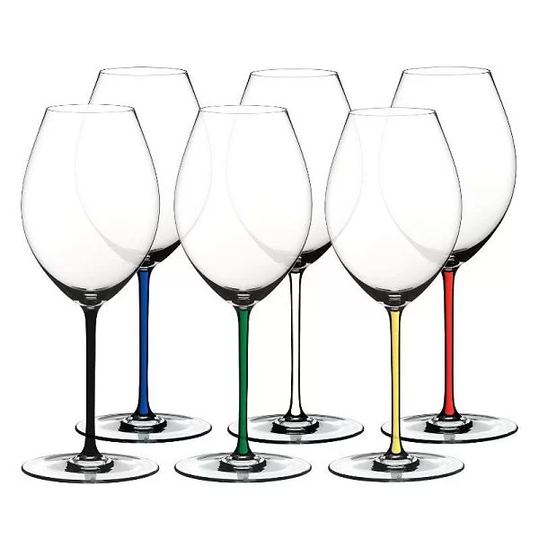 Набор бокалов для красного вина Old World Syrah 600 мл, хрусталь, 6 шт, Fatto a Mano, Riedel, 7900/41 - изобр. 7