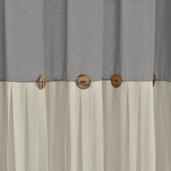 Шторка для ванной комнаты Dakota, 180х180 см, полиэстер, Carnation Home Fashions, США, DKT180WGY - изобр. 8