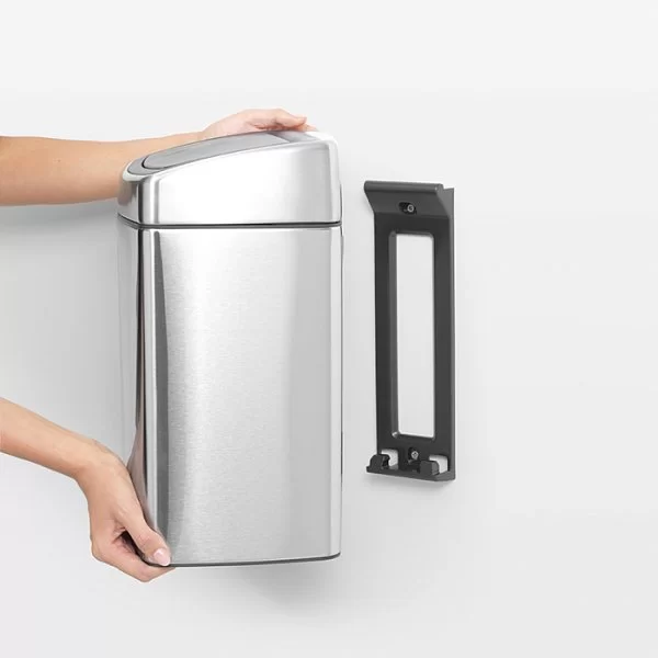 Мусорный бак Touch Bin 10л, матовая сталь, Brabantia, 477225 - изобр. 16