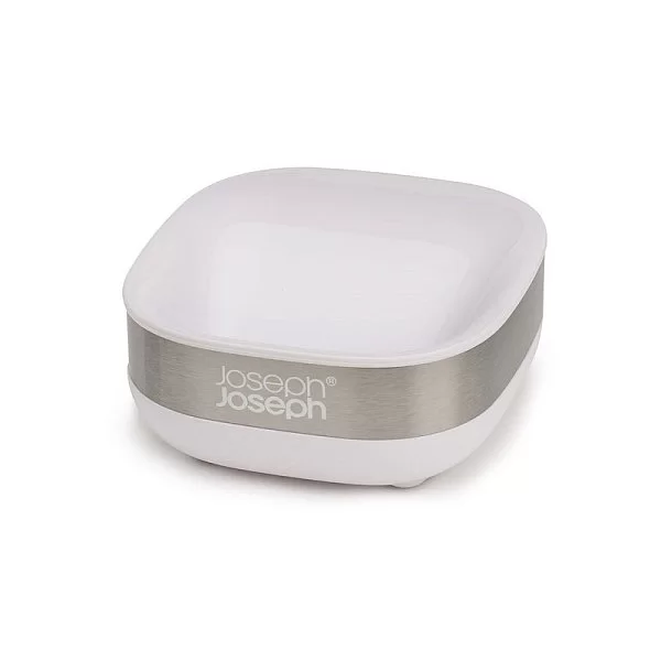 Мыльница Slim Steel 8х3,5х7,6 см, пластик ABS, цвет металлик, Joseph Joseph, Великобритания, 70533 - изобр. 7