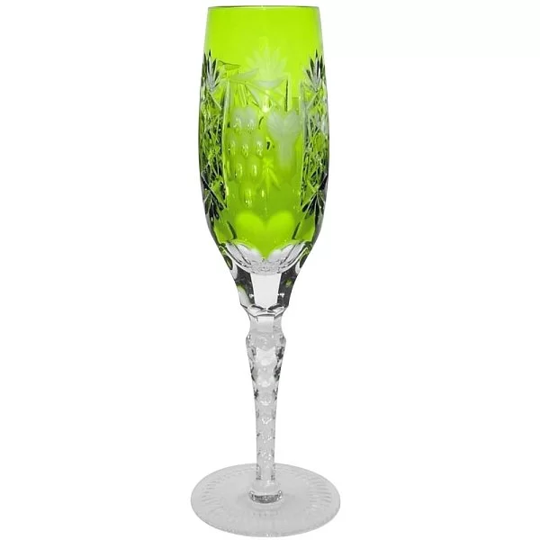 Фужер хрустальный для шампанского Grape 180 мл, цвет светло-зеленый, Ajka Crystal, Венгрия, 1/reseda/64582/51380/48359 - изобр. 7