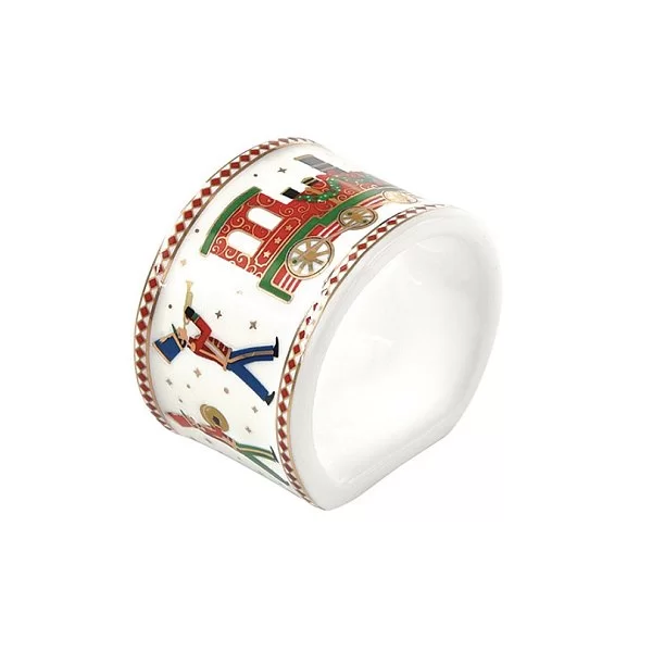 Набор из 4 колец для салфеток "Полярный экспресс", 4,5 см, фарфор, Easy Life, Италия, EL-R2192_EXPR - изобр. 7