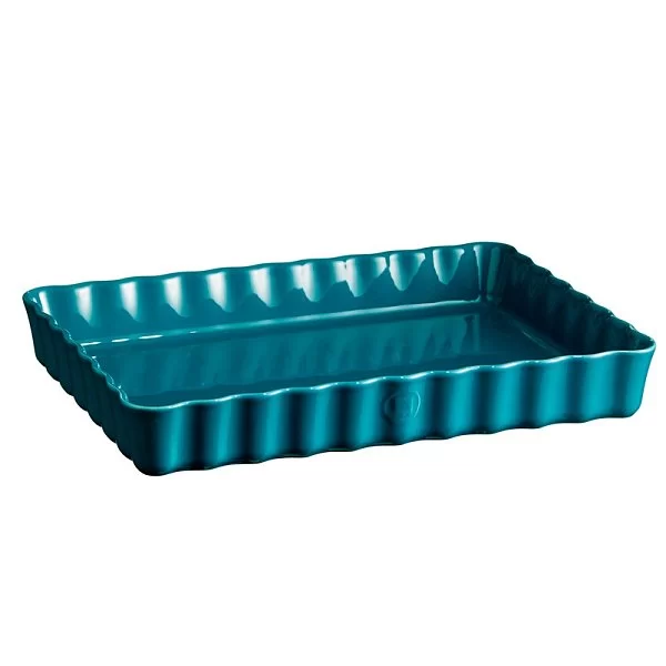 Форма для пирога 24x34 см, материал керамика, цвет лазурь, Emile Henry, Франция, 606038 - изобр. 7