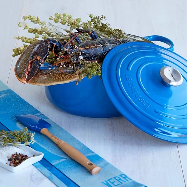 Казан La Marmite 26 см, объем 4 л, материал эмалированный чугун, цвет синий, Le Creuset, Франция, 21114262000430 - изобр. 13