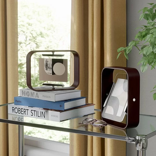 Фоторамка двусторонняя Bellwood 16х22 см, стекло+темное дерево, Umbra, Канада, 1022813-746 - изобр. 8