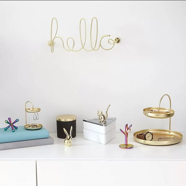 Декор для стен Hello 14,7х31,5х7,2 см, цвет золотой, материал металл, Umbra, Канада, 1005956-104 - изобр. 9