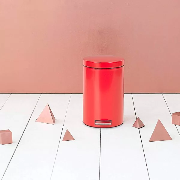 Мусорный бак с педалью 20 л цвет красный, материал нержавеющая сталь, Brabantia, 106026 - изобр. 9