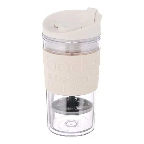 Кружка дорожная с прессом Travel, 0,35 л, белый, Bodum, 11102-913 - изобр. 8