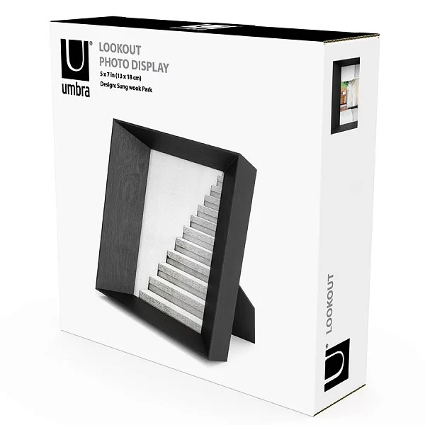 Фоторамка Lookout, 13 х 18 см, цвет черный, дерево, Umbra, Канада, 1016771-040 - изобр. 9