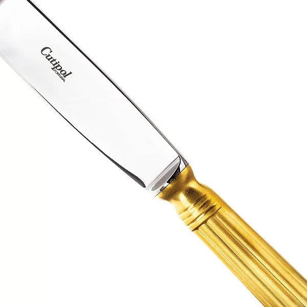 Набор столовых приборов на 6 персон Line Matte Gold Brushed 24 предмета, нержавеющая сталь 18/10 + позолота, Cutipol, Португалия, L.006 GB - изобр. 20