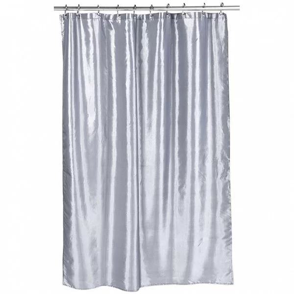 Шторка для ванной Shimmer Pewter 178x183 см, цвет серый, материал полиэстер, Carnation Home Fashions, США, FSC15-FS/65 - изобр. 7