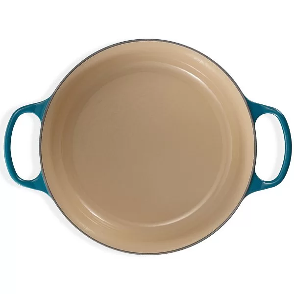 Кастрюля с крышкой 26 см, объем 5,3 л, материал чугун, цвет лазурный, Le Creuset, Франция, 21177266422430 - изобр. 10