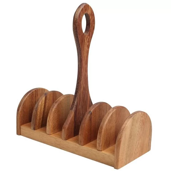 Подставка для тостов Baroque Rustic Acacia, длина 17,5 см, акация, T&G, Великобритания, 9726 - изобр. 7