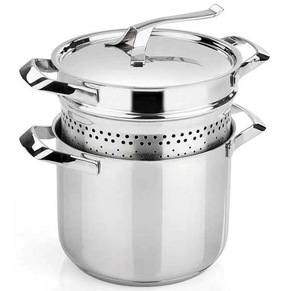Набор для приготовления пасты (кастрюля 6 л, вставка, крышка) My Pot , нержавеющая сталь, Barazzoni, Италия, 160049022 - изобр. 8