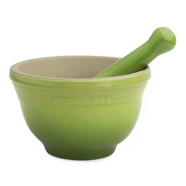 Ступка с пестиком 300 мл, материал керамика, цвет зеленый пальмовый, Le Creuset, Франция, 91003400426000 - изобр. 7