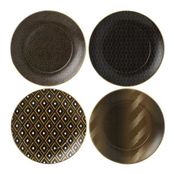 Набор из 4-х десертных тарелок Arris 20 см, материал фарфор, цвет черный, Wedgwood, Великобритания, 40007552 - изобр. 7