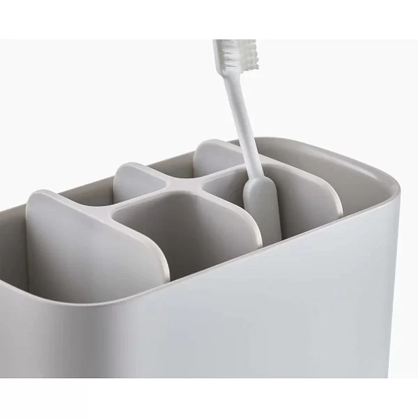 Подставка для зубных щеток EasyStore 17,1х8,6х12,8 см, цвет экрю, пластик, Joseph Joseph, Великобритания, 70575 - изобр. 8