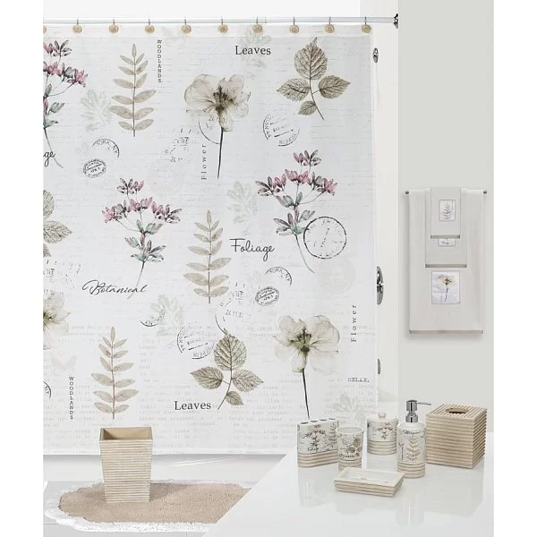 Коврик Pressed Leaves 53х86 см, полиэстер, Creative Bath, США, R1272NAT - изобр. 8