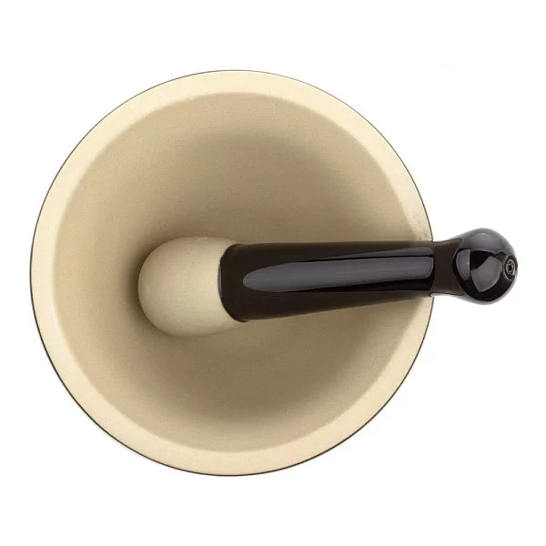 Ступка с пестиком 300 мл, материал керамика, цвет черный, Le Creuset, Франция, 91003400140000 - изобр. 8