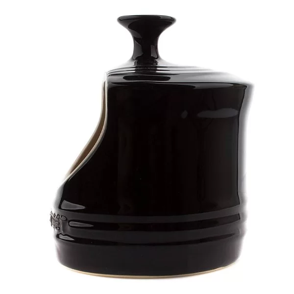 Солонка 300 мл, материал каменная керамика, цвет черный матовый, Le Creuset, Франция, 91002200140000 - изобр. 9