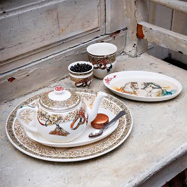 Стакан для эспрессо "Лошади ветра" 90 мл, высота 6,7 см, материал фаянс, Gien, Франция, 1751C2TP30 - изобр. 9