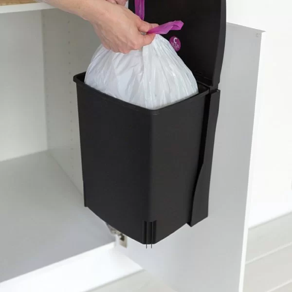 Мусорный бак встраиваемый 10л, черный, Brabantia, 395246 - изобр. 14
