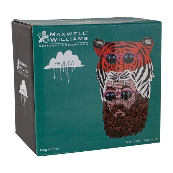 Кружка &quot;Человек-тигр&quot; 450 мл, материал фарфор, цвет бирюзовый, Maxwell & Williams, Австралия, MW637-DX0706 - изобр. 8