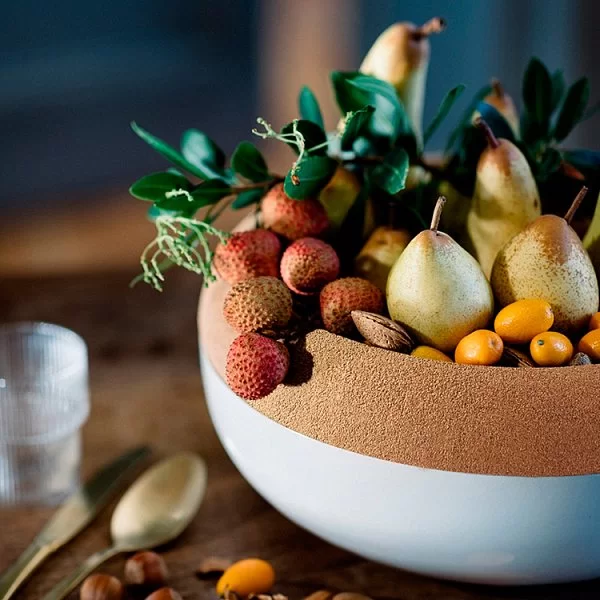 Емкость для хранения овощей и фруктов объем 6,5 л, 36x15,7 см, материал керамика, цвет белый, Emile Henry, Франция, 108765 - изобр. 11