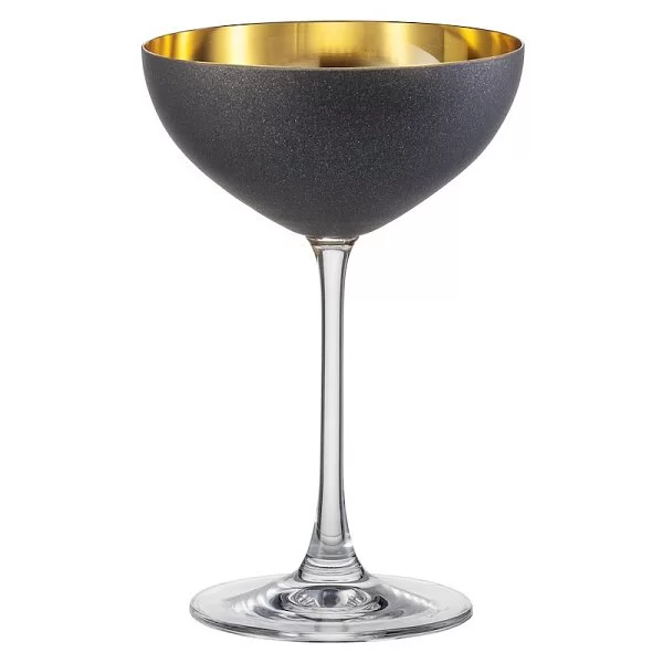 Креманка на ножке Cosmo Gold 250 мл, хрусталь, цвет черный + золото, Eisch, Германия, 70555180 - изобр. 7