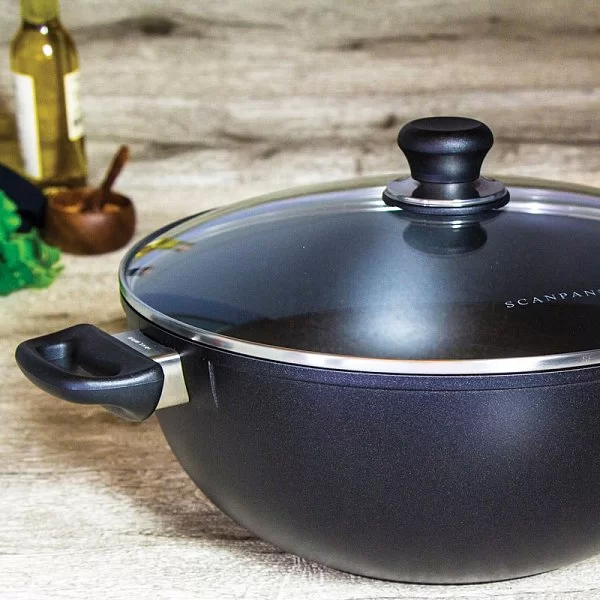 Казан антипригарный с крышкой Induction Plus 7,5 л диаметр 32 см, материал алюминий, Scanpan, Дания, 62553200 - изобр. 11