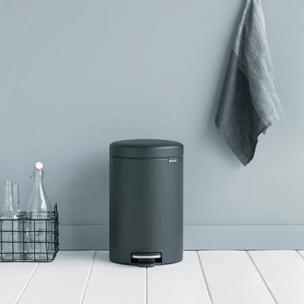 Мусорный бак с педалью NewIcon, 12л, минерально-графитовый, Brabantia, 113802 - изобр. 10