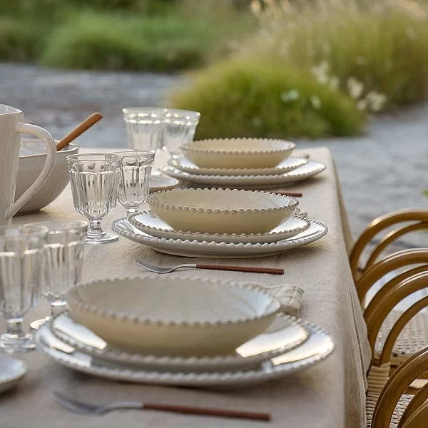 Тарелка глубокая Pearl 23 см, керамика, цвет кремовый, Costa Nova, Португалия, PEP231-CRM(PEP231-03317R) - изобр. 8