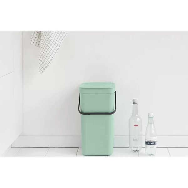 Ведро для мусора SORT&GO 16 л, пластик, цвет мятно-голубой, Brabantia, Бельгия, 211867 - изобр. 8