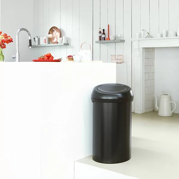 Мусорный бак Touch Bin 60л, черный матовый, Brabantia, 402562 - изобр. 10