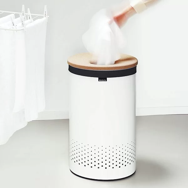 Бак для белья 60л, белый, Brabantia, 104404 - изобр. 11