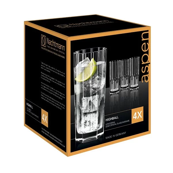 Набор стаканов для коктейлей Aspen Longdrink 309 мл, 4 шт, хрусталь, Nachtmann, 92127 - изобр. 9