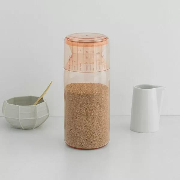 Банка с мерным стаканом 1,3л, розовый, Brabantia, 290206 - изобр. 9