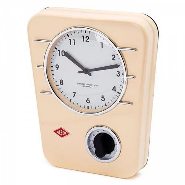 Кухонные часы с таймером Classic Line цвет кремовый, Wesco, Германия, 322401-23 - изобр. 7