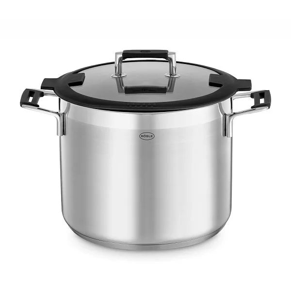 Кастрюля высокая с крышкой Silence PRO 8,7 л, диаметр 24 см, нержавеющая сталь 18/10, Германия, 91963 Roesle - изобр. 7