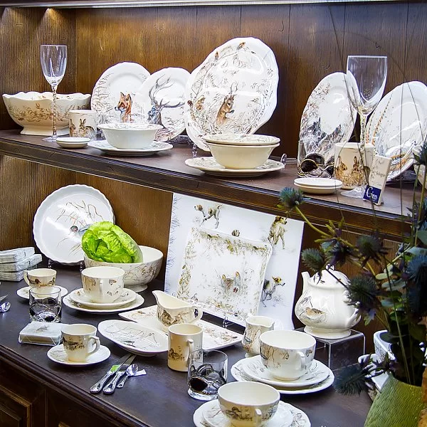 Блюдо для торта круглое &quot;Охота&quot; 34 см, материал фаянс, Gien, Франция, 1631BPGA26 - изобр. 9