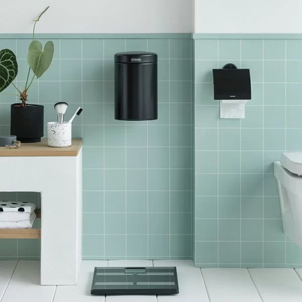 Мусорный бак настенный NewIcon, 3л, черный матовый, Brabantia, 116247 - изобр. 13