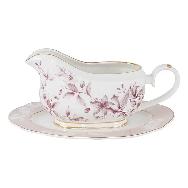 Обеденный сервиз "Цветы" на 6 персон 27 предметов, костяной фарфор, Anna Lafarg Emily, AL-M2124_27-E9 - изобр. 10