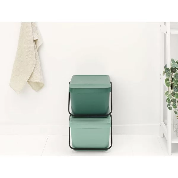 Ведро для мусора SORT&GO Stackable 20 л, пластик, цвет темно-серый, Brabantia, Бельгия, 277726 - изобр. 9