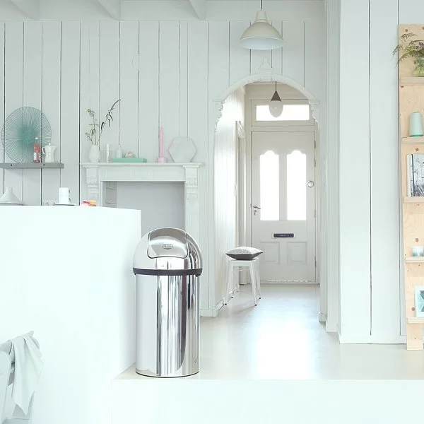 Мусорный бак Push Bin 60л, полированная сталь, Brabantia, 402623 - изобр. 9