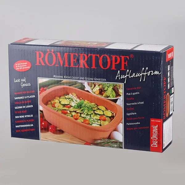 Глиняная форма для запекания мяса на 4 кг объем 4 л, Roemertopf, Германия, 165 05 - изобр. 10